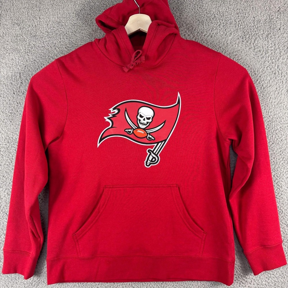 Tom Brady Tampa Bay Buccaneers Hoodie Mens‎ Large Red NFL Pullover Fanatics